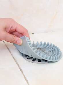 2件套硅胶地漏盖，防臭家用下水道管道防臭盖，适用于浴室，浴室配件，浴室工具 - 藍色 - 查看 1