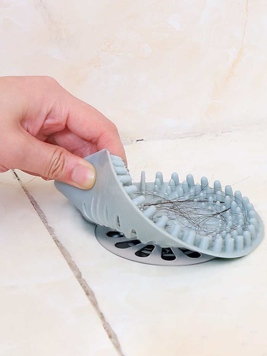 2件套硅胶地漏盖，防臭家用下水道管道防臭盖，适用于浴室，浴室配件，浴室工具 - 藍色 - 查看 1