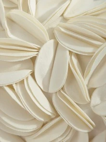 1 Máy Tính Màu Be Gối Thắt Lưng Không Chất Độn, Tối Giản Sợi Nhỏ Cánh Hoa Chi Tiết Trang Trí Ném Gối - Màu be - Xem 4