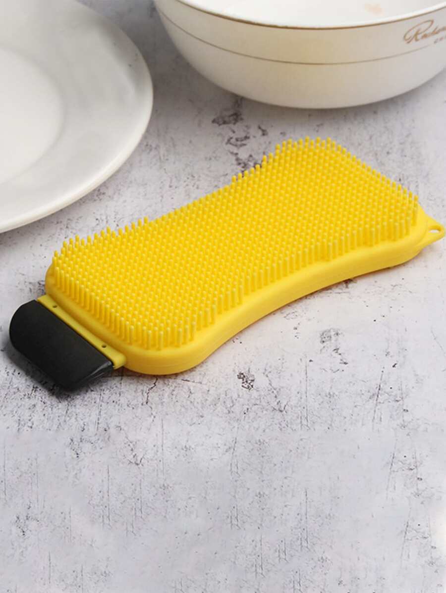 1 pieza Estropajo de silicona limpieza multifuncional 3 en 1 para doméstico - Multicolor - Ver 1