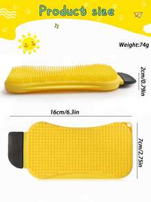 1 pieza Estropajo de silicona limpieza multifuncional 3 en 1 para doméstico - Multicolor - Ver 2