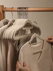 5入組/套ABS衣架家用防滑衣架