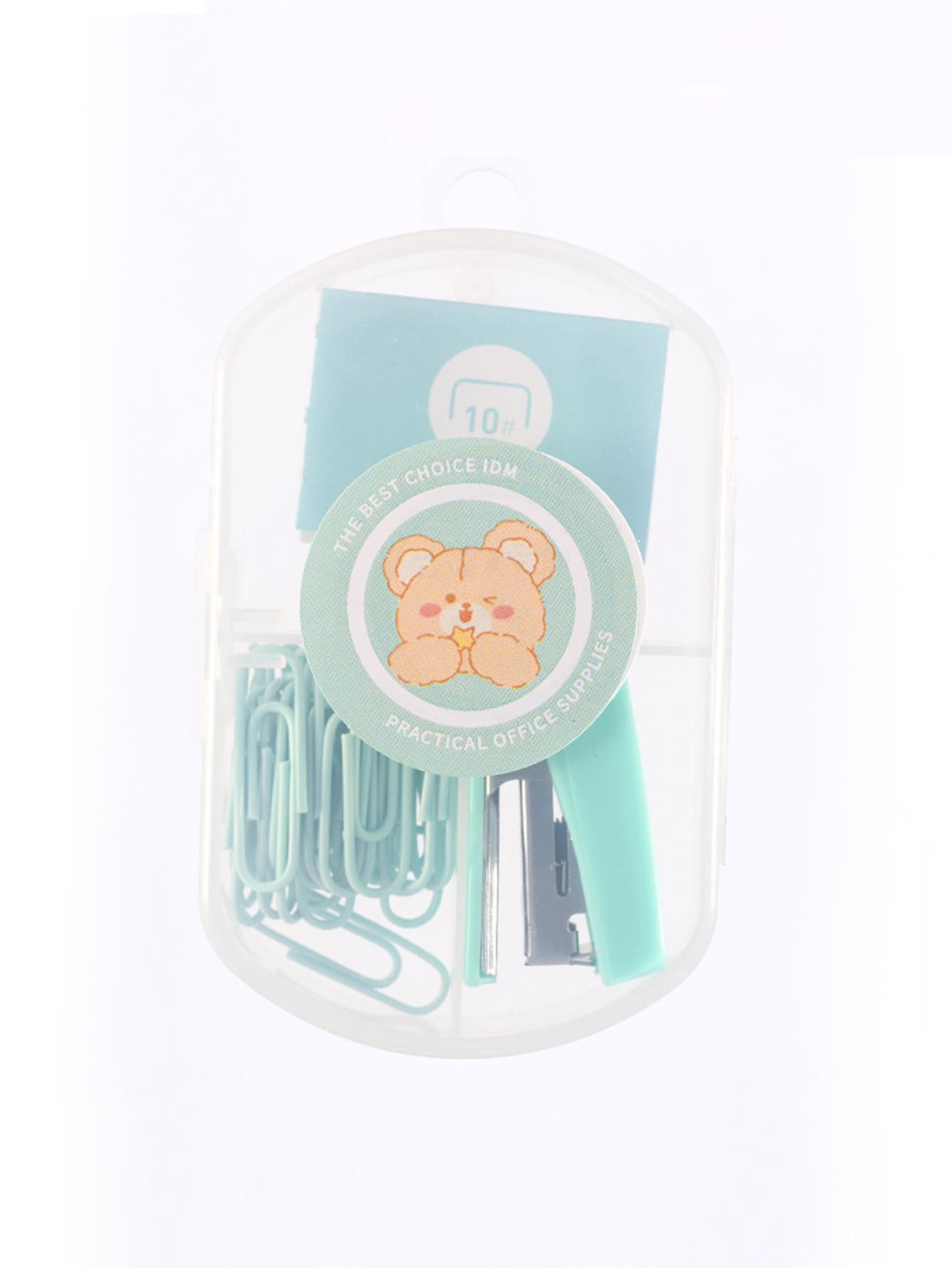 1盒釘書機和迴紋針套裝