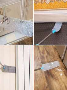 1入組裝不銹鋼除塵器家用可伸縮除塵刷 - 藍色 - 查看 9