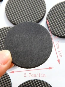 30入組/套防滑橡膠桌子腳極簡黑色圓形桌腳墊 - 黑色 - 查看 2