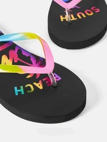 Chanclas de color combinado de dedo - Multicolor - Ver 4