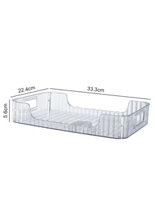 Hộp Đựng Mỹ Phẩm Trong Suốt, 1 Hộp Đựng Đồ Trang Điểm Có Tay Cầm, Khay Đựng Mỹ Phẩm Dung Tích Lớn, Hộp Đựng Sơn Móng Tay, Hộp Đựng Đồ Phòng Tắm Đa Năng, Hộp Đựng Để Bàn Cho Tủ Quần Áo, Phòng Tắm, Bàn Trang Điểm & Mặt Bàn - Trong sáng - Xem 2