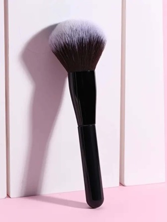 1支棒棒糖造型散粉刷，可作粉底刷、遮瑕刷、腮红刷、修容刷、古铜粉刷、散粉刷、粉底刷、腮红刷