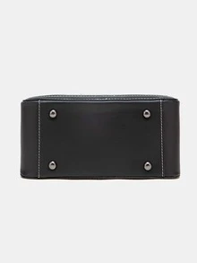 Minimalist Satchel Bag - Black - View 5
