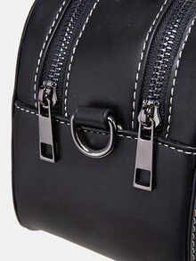 Minimalist Satchel Bag - Black - View 7