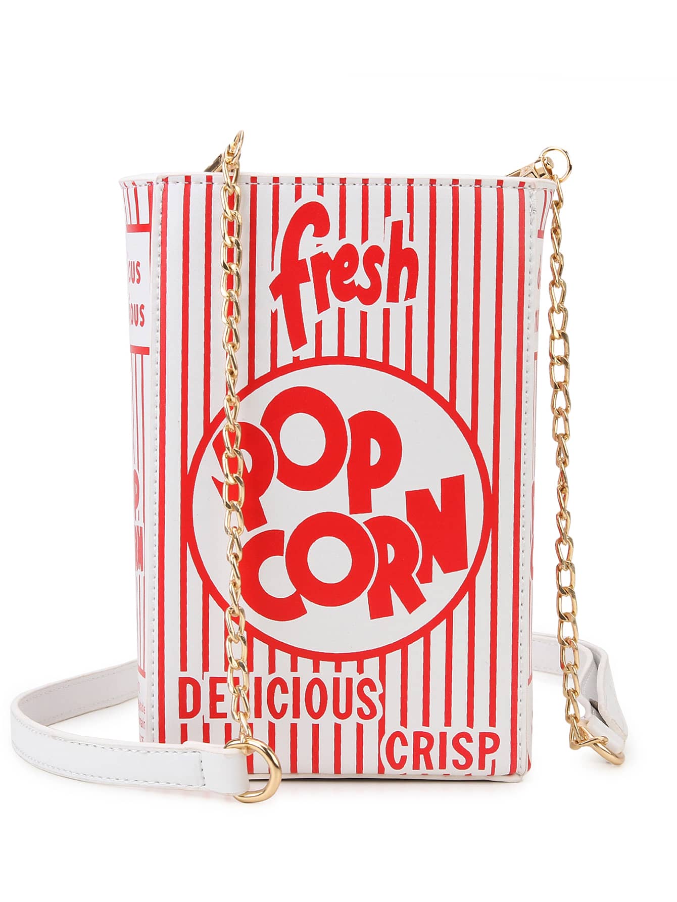 迷你新奇爆米花造型斜挎包 - 紅色 - 查看 1