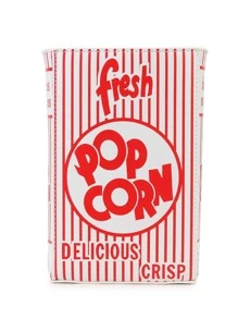 迷你新奇爆米花造型斜挎包 - 紅色 - 查看 2