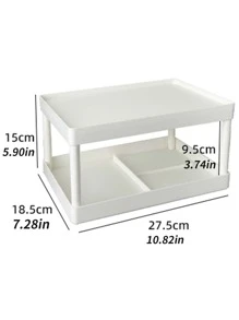 1pc Double Layer Stationery Storage Rack Back To School