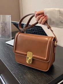 Túi Crossbody Nữ màu trơn Có thể điều chỉnh được Giải trí - màu nâu - Xem 6