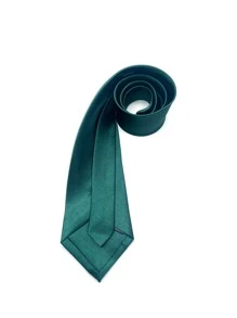 Men Solid Tie Casual Perfect For Friend As A Gift - Green - View 2