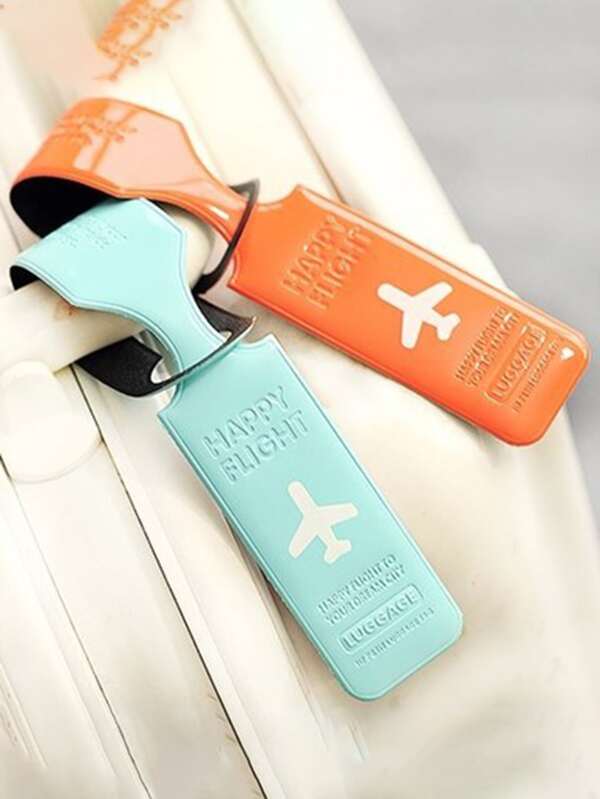 1pc Random Colour Letter Graphic Luggage Tag SHEIN UK