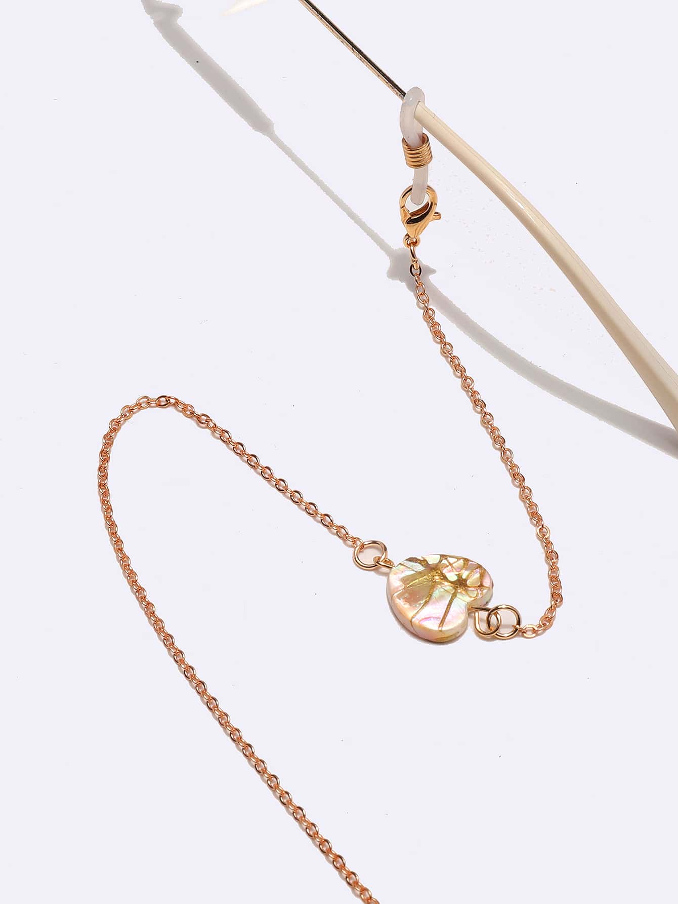 1pc Women's Floral, Heart, Shell Eyeglasses Chain, Casual & Vacation