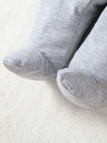 SHEIN 新生嬰兒男寶寶 2入組 考拉印花帶腳睡衣 - 彩色 - 查看 3