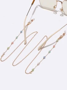 Lanț de ochelari cu decorațiuni de mărgele Boho la modă potrivite pentru exterior, accesorii pentru ochelari de vacanță pentru femei
