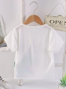 Toddler Boys Cartoon Graphic Tee - White - View 2