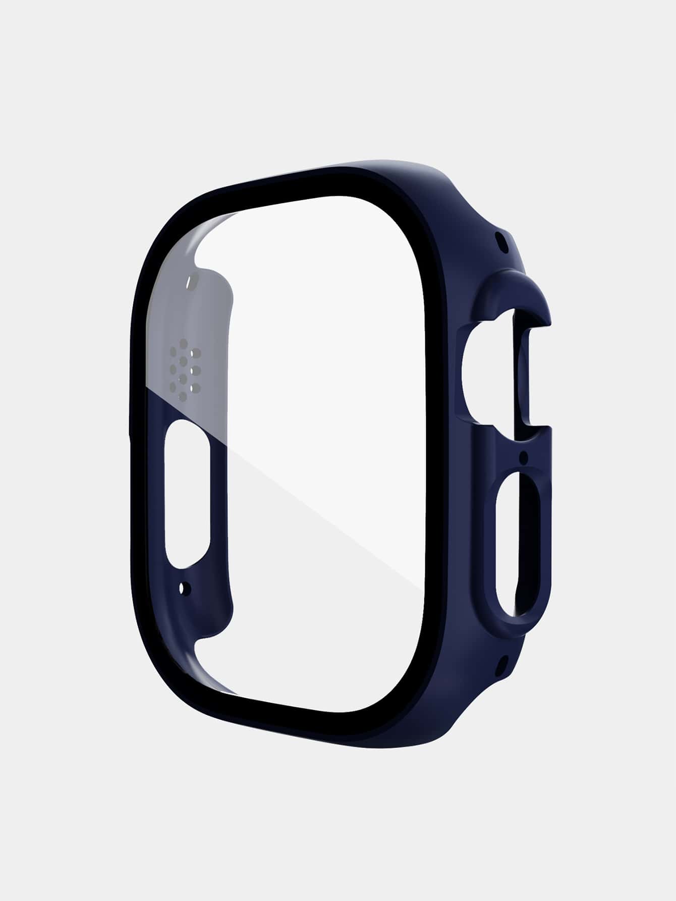 Vỏ máy tính 2 trong 1 & Phim cường lực bảo vệ màn hình Tương thích với Apple Watch - Màu xanh bụi bặm - Xem 1