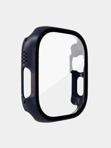 Vỏ máy tính 2 trong 1 & Phim cường lực bảo vệ màn hình Tương thích với Apple Watch - Màu xanh bụi bặm - Xem 2