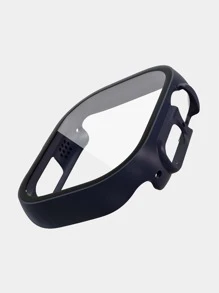 Vỏ máy tính 2 trong 1 & Phim cường lực bảo vệ màn hình Tương thích với Apple Watch - Màu xanh bụi bặm - Xem 3