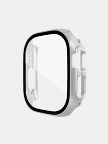 Vỏ & Bảo vệ màn hình 2 trong 1 Tương thích với Apple Watch - Bạc - Xem 1