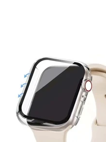 Vỏ & Bảo vệ màn hình 2 trong 1 Tương thích với Apple Watch - Bạc - Xem 3