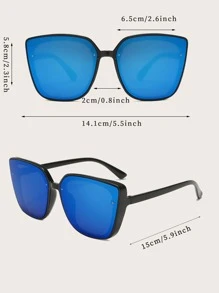 Kính thời trang cỡ lớn phù hợp cho tiệc tùng, dạo phố, du lịch, tụ tập và mặc hàng ngày Phụ kiện đi biển cho phụ nữ Kính râm cho kỳ nghỉ bãi biển mùa hè, ngoài trời, du lịch - màu đen - Xem 7