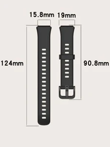 Black Silicone Strap For Band 7 - Black - View 5