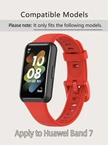 适合 Band 7 的红色硅胶表带 - 紅色 - 查看 3