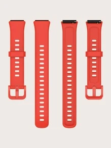 适合 Band 7 的红色硅胶表带 - 紅色 - 查看 4