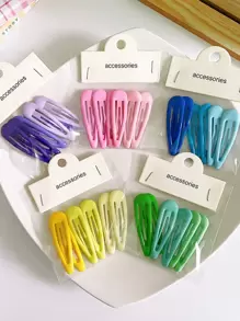 30pcs/Pack Bagged Ombre Brown Drop Shaped Hair Clip Set In Simple Style For Women, Suitable For All Hair Types Casual Claw Clips Hair Claws Hair Barrettes, School Stuff, Hair Accerssories, Head Accessories, Hair Accessories For Women