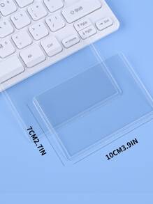 licao 用於卡片交換卡的硬質PVC保護套,棒球卡透明支架,運動卡,交換卡,3X4英寸/3.03x4.02英寸遊戲卡 - 無色 - 查看 4