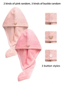1pc Thickened Absorbent Hair Drying Cap, Quick Dry Towel Wrap, Bathing Hat, Turban For Women