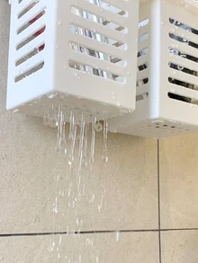 1pc Punch-free Bathroom Storage Rack - White - View 3