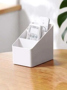 1入組多功能素色書桌收納盒 - 白色 - 查看 2