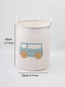 WHICHLIFE 1pc Car Pattern Laundry Hamper Dress Pants Shoes Jeans Boots Skirtlaundry Hamper,Washing Basketbathroom Organizer,Basket,Storage Basket,Foldable Laundry Basket