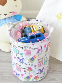 WHICHLIFE Giỏ lưu trữ đồ họa hoạt hình - Nhiều màu - Xem 1