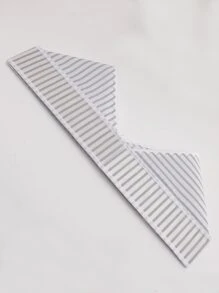 1 pieza Caja de almacenamiento de tela reutilizable con 20 compartimentos, organizador plegable de armario con patrón de rayas para guardar calcetines, vestidos, pantalones, zapatos, jeans, botas, faldas - Multicolor - Ver 3