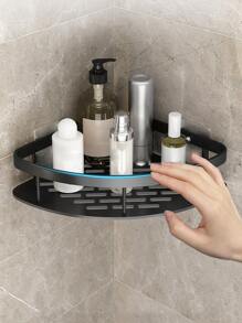 WHICHLIFE 1 Nhôm Treo Tường Phòng Tắm Giá Đựng Đồ, Màu Đen Tối Giản Giá Đựng Đồ Cho Phòng Tắm - màu đen - Xem 2