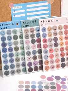 3pcs Circle Pattern Random Sticker - Multicolor - View 1