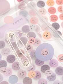 3pcs Circle Pattern Random Sticker - Multicolor - View 2