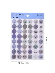 3pcs Circle Pattern Random Sticker - Multicolor - View 5