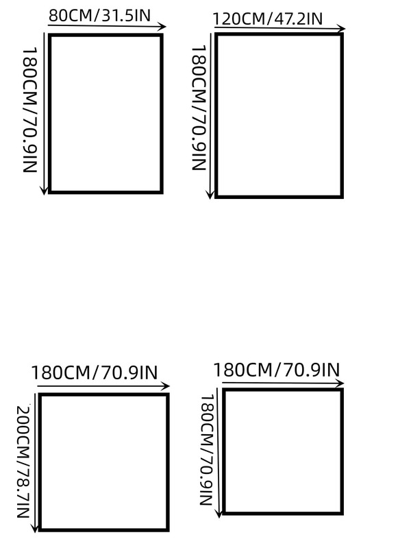 1pc Geometric Pattern Clear Shower Curtain, Modern EVA Clear Shower