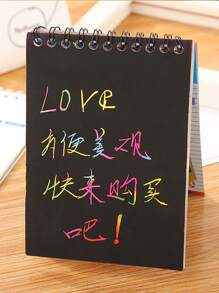 1pc Sách Tranh Cào Ngẫu Nhiên & Thanh 1pc - Nhiều màu - Xem 4