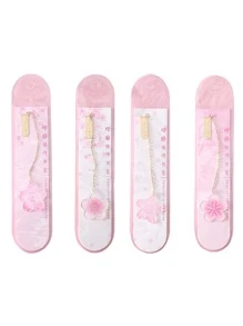 1pc Cherry Blossom Shaped Bookmark Ngẫu nhiên - Hồng - Xem 3