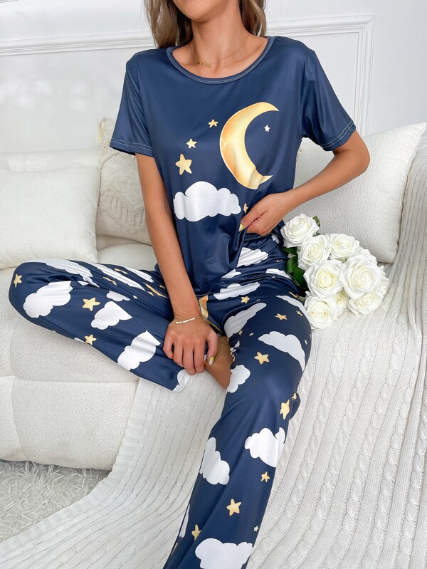 Schattig Spotprent Dames pyjama sets SHEIN Nederland