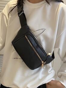 Riñonera minimalista - Negro - Ver 1